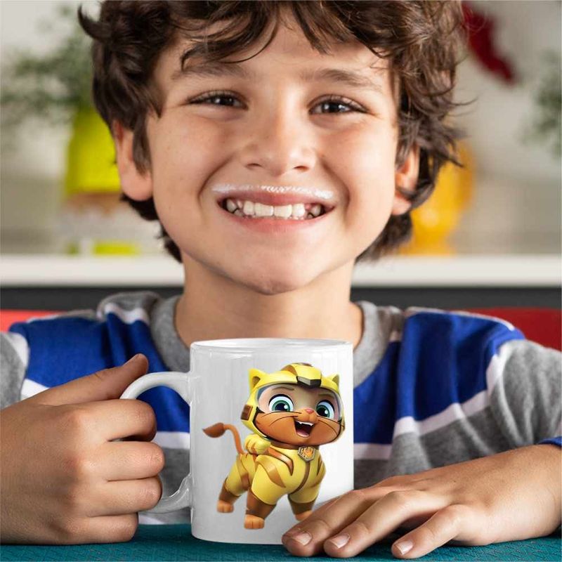 Casa si Gradina - Bucatarie si vesela - Cani si pahare - Cani si cesti - Cana Paw Patrol Cat Pack Leo Patrula Catelusilor, CoolTrend, alba, 330ml - Infinity.ro