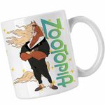 Casa si Gradina - Bucatarie si vesela - Cani si pahare - Cani si cesti - Cana Zootopia Winddancer Cal Primar Dansator Zootropolis CoolTrend, alba, 330ml - Infinity.ro