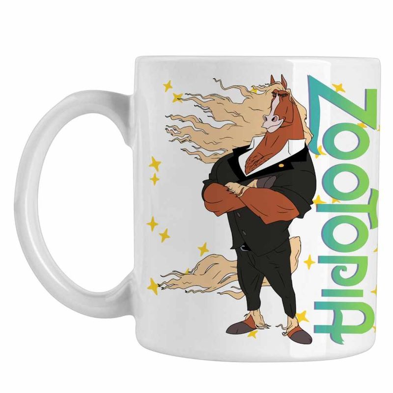 Casa si Gradina - Bucatarie si vesela - Cani si pahare - Cani si cesti - Cana Zootopia Winddancer Cal Primar Dansator Zootropolis CoolTrend, alba, 330ml - Infinity.ro