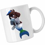 Casa si Gradina - Bucatarie si vesela - Cani si pahare - Cani si cesti - Cana Paw Patrol Merpups Moby Patrula Catelusilor Catei Sirena, CoolTrend, alba, 330ml - Infinity.ro