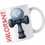 Casa si Gradina - Bucatarie si vesela - Cani si pahare - Cani si cesti - Cana Kendama Valorant Gamer Rank Agent CoolTrend, alba, 330ml - Infinity.ro