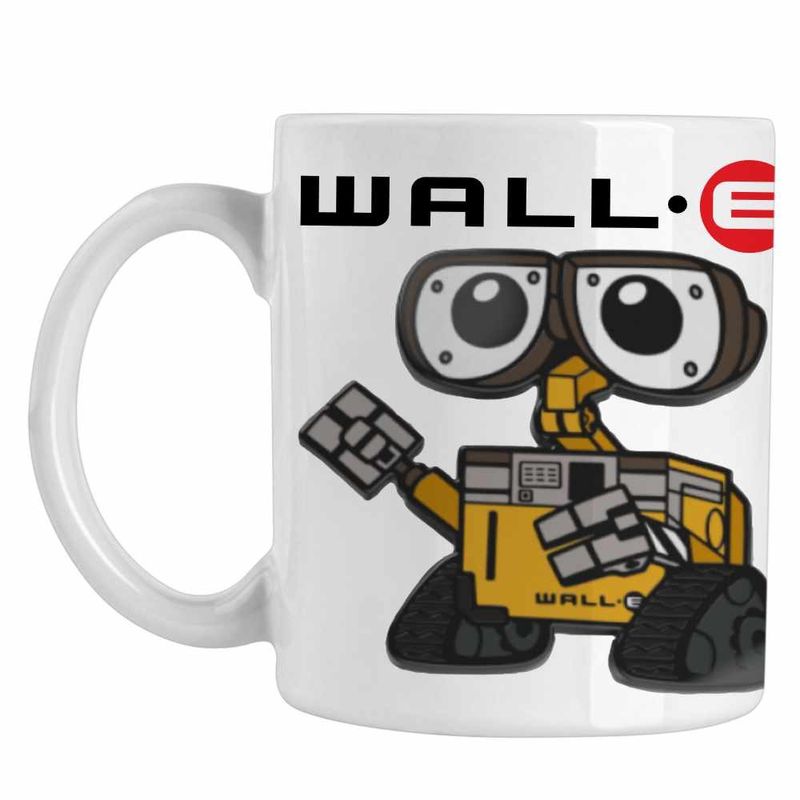 Casa si Gradina - Bucatarie si vesela - Cani si pahare - Cani si cesti - Cana Wall-E Robot Viitor SF Reciclare CoolTrend, alba, 330ml - Infinity.ro