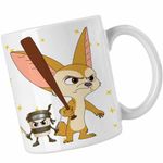Casa si Gradina - Bucatarie si vesela - Cani si pahare - Cani si cesti - Cana Zootopia Finnick Vulpe Desert Bebe Zootropolis CoolTrend, alba, 330ml - Infinity.ro