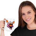 Casa si Gradina - Bucatarie si vesela - Cani si pahare - Cani si cesti - Cana Fnaf Funtime Foxy Five Nights at Freddy Horror Halloween CoolTrend, alba, 330ml - Infinity.ro