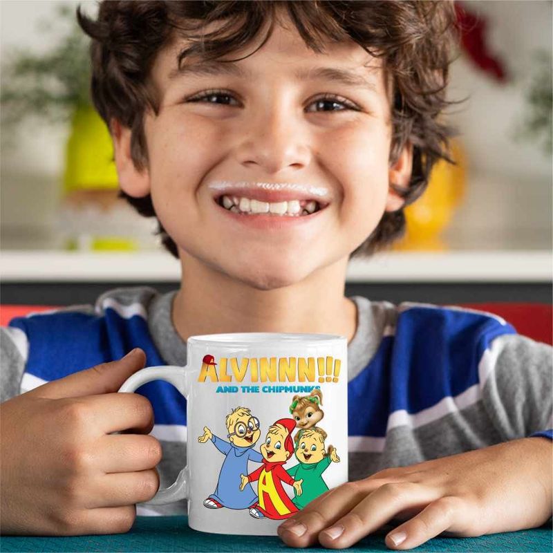 Casa si Gradina - Bucatarie si vesela - Cani si pahare - Cani si cesti - Cana Alvin Aventuri Alvinnn Veveritele, CoolTrend, alba, 330ml - Infinity.ro