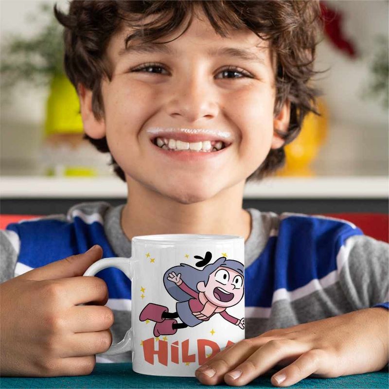 Casa si Gradina - Bucatarie si vesela - Cani si pahare - Cani si cesti - Cana Hilda Aventuri Desene Animate, alba, 330ml - Infinity.ro