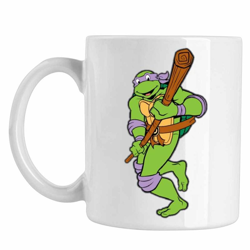 Casa si Gradina - Bucatarie si vesela - Cani si pahare - Cani si cesti - Cana Testoasele Ninja Donatello Bat, CoolTrend, alba, 330ml - Infinity.ro