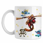Casa si Gradina - Bucatarie si vesela - Cani si pahare - Cani si cesti - Cana Wukong War General Boss Level Maimuta, alba, 330ml - Infinity.ro