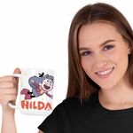 Casa si Gradina - Bucatarie si vesela - Cani si pahare - Cani si cesti - Cana Hilda Aventuri Desene Animate, alba, 330ml - Infinity.ro