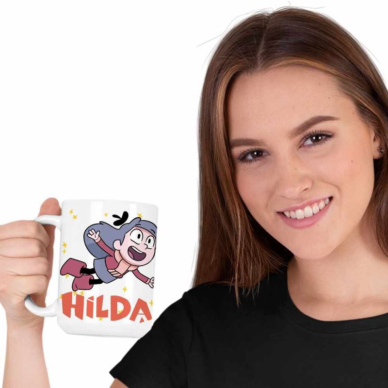 Casa si Gradina - Bucatarie si vesela - Cani si pahare - Cani si cesti - Cana Hilda Aventuri Desene Animate, alba, 330ml - Infinity.ro