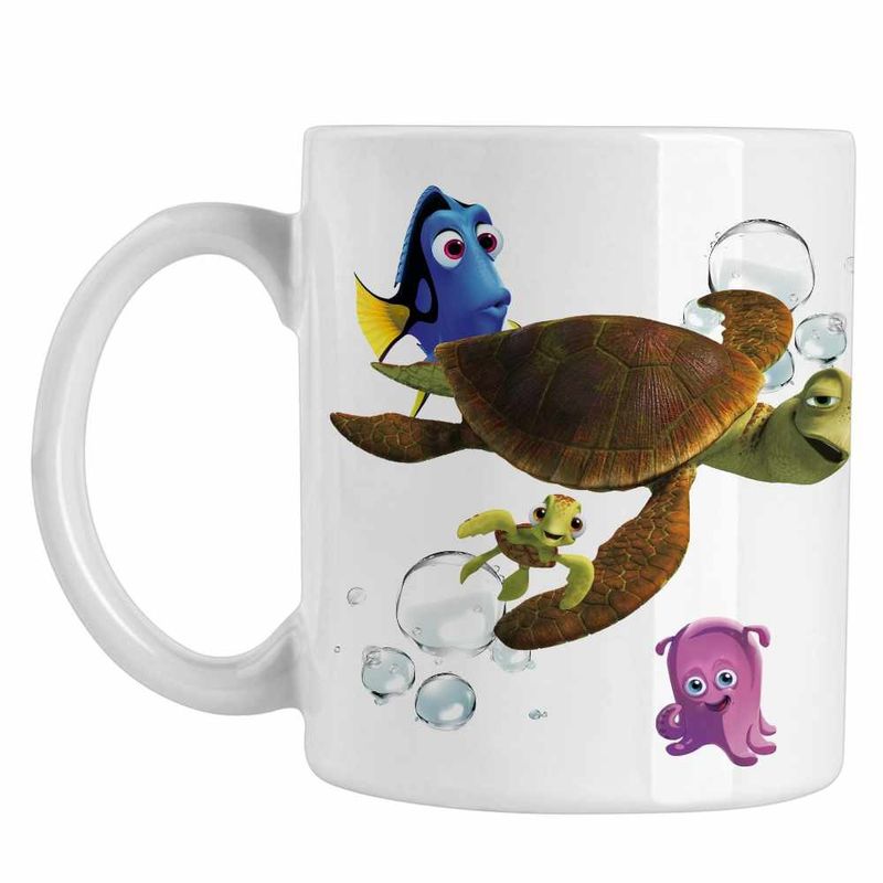Casa si Gradina - Bucatarie si vesela - Cani si pahare - Cani si cesti - Cana Finding Nemo Broasca Testoasa Squirt Crush Ocean Viata Marina CoolTrend, alba, 330ml - Infinity.ro