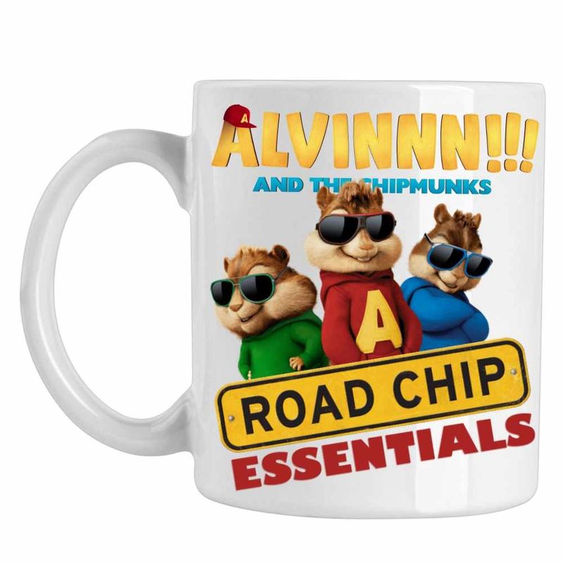 Casa si Gradina - Bucatarie si vesela - Cani si pahare - Cani si cesti - Cana Alvin Road Chips Essentials , CoolTrend, alba, 330ml - Infinity.ro