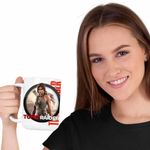 Casa si Gradina - Bucatarie si vesela - Cani si pahare - Cani si cesti - Cana Tomb Raider Lara Croft Razboi Camuflaj CoolTrend, alba, 330ml - Infinity.ro