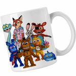 Casa si Gradina - Bucatarie si vesela - Cani si pahare - Cani si cesti - Cana Fnaf Zootopia Judy Sarpe Vulpe Five Nights at Freddy Horror Halloween CoolTrend, alba, 330ml - Infinity.ro