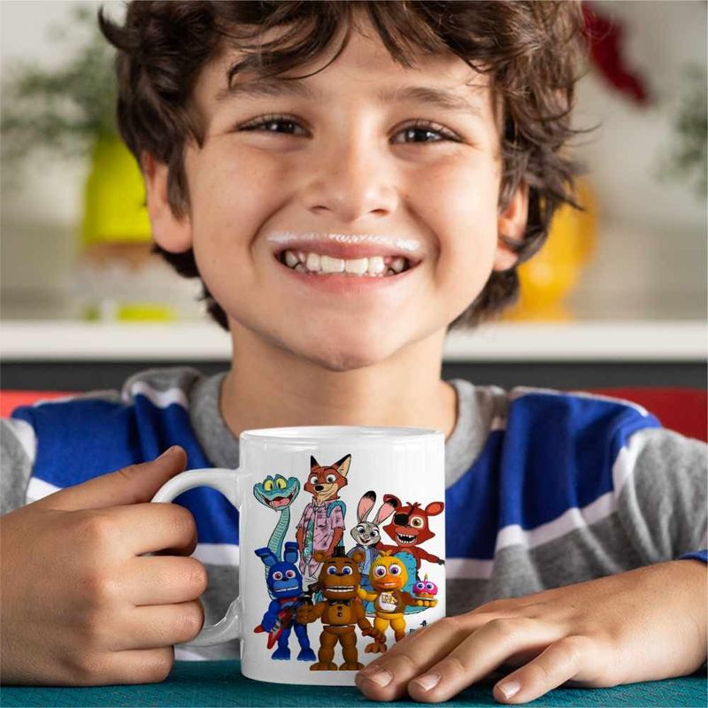 Casa si Gradina - Bucatarie si vesela - Cani si pahare - Cani si cesti - Cana Fnaf Zootopia Judy Sarpe Vulpe Five Nights at Freddy Horror Halloween CoolTrend, alba, 330ml - Infinity.ro