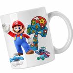 Casa si Gradina - Bucatarie si vesela - Cani si pahare - Cani si cesti - Cana Kendama Super Mario Bros Galaxy CoolTrend, alba, 330ml - Infinity.ro