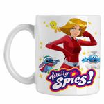 Casa si Gradina - Bucatarie si vesela - Cani si pahare - Cani si cesti - Cana Spioanele Clover Totally Spies CoolTrend, alba, 330ml - Infinity.ro