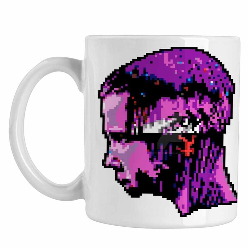 Casa si Gradina - Bucatarie si vesela - Cani si pahare - Cani si cesti - Cana Stranger Things Pixel Art Jane Eleven CoolTrend, alba, 330ml - Infinity.ro