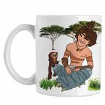 Casa si Gradina - Bucatarie si vesela - Cani si pahare - Cani si cesti - Cana The Croods Guy Familia Crood Epoca de Piatra CoolTrend, alba, 330ml - Infinity.ro