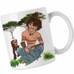 Casa si Gradina - Bucatarie si vesela - Cani si pahare - Cani si cesti - Cana The Croods Guy Familia Crood Epoca de Piatra CoolTrend, alba, 330ml - Infinity.ro