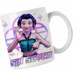 Casa si Gradina - Bucatarie si vesela - Cani si pahare - Cani si cesti - Cana Six Seven Huntrix Zoey 67 Demon Hunters Kpop CoolTrend, alba, 330ml - Infinity.ro