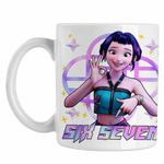 Casa si Gradina - Bucatarie si vesela - Cani si pahare - Cani si cesti - Cana Six Seven Huntrix Zoey 67 Demon Hunters Kpop CoolTrend, alba, 330ml - Infinity.ro