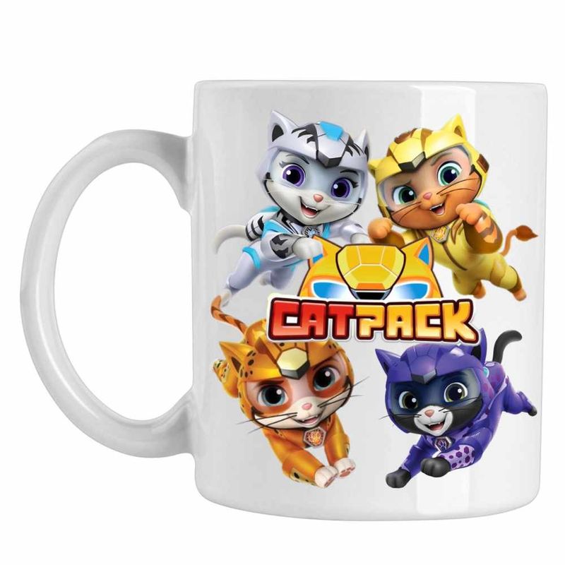 Casa si Gradina - Bucatarie si vesela - Cani si pahare - Cani si cesti - Cana Paw Patrol Cat Pack Actiune Patrula Catelusilor, CoolTrend, alba, 330ml - Infinity.ro