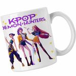 Casa si Gradina - Bucatarie si vesela - Cani si pahare - Cani si cesti - Cana Huntrix Dream Team Kpop CoolTrend, alba, 330ml - Infinity.ro