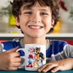 Casa si Gradina - Bucatarie si vesela - Cani si pahare - Cani si cesti - Cana Paw Patrol Bluey Blue Bingo Papa Strumf Sirena Coral, CoolTrend, alba, 330ml - Infinity.ro