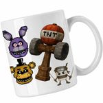 Casa si Gradina - Bucatarie si vesela - Cani si pahare - Cani si cesti - Cana Fnaf Kendama Minecraft Freddy Bonnie Five Nights at Freddy CoolTrend, alba, 330ml - Infinity.ro