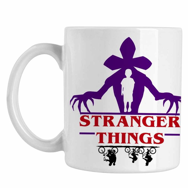 Casa si Gradina - Bucatarie si vesela - Cani si pahare - Cani si cesti - Cana Stranger Things Gate Abyss Abis Hell Demogorgon CoolTrend, alba, 330ml - Infinity.ro