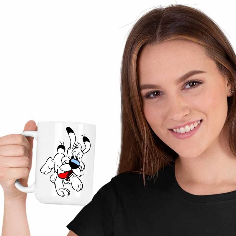 Casa si Gradina - Bucatarie si vesela - Cani si pahare - Cani si cesti - Cana Dogmatix White Terrier Asterix Obelix, CoolTrend, alba, 330ml - Infinity.ro
