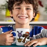Casa si Gradina - Bucatarie si vesela - Cani si pahare - Cani si cesti - Cana Fnaf Kendama Minecraft Freddy Bonnie Five Nights at Freddy CoolTrend, alba, 330ml - Infinity.ro