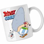 Casa si Gradina - Bucatarie si vesela - Cani si pahare - Cani si cesti - Cana Obelix Asterix Stanca Cleopatra, CoolTrend, alba, 330ml - Infinity.ro