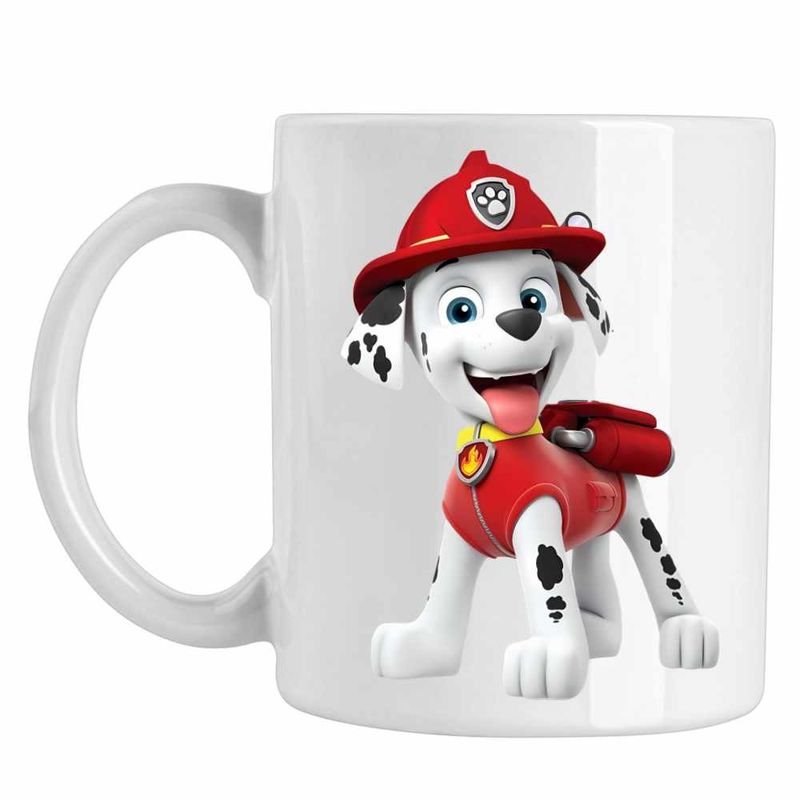Casa si Gradina - Bucatarie si vesela - Cani si pahare - Cani si cesti - Cana Paw Patrol Marshall Patrula Catelusilor Politist, CoolTrend, alba, 330ml - Infinity.ro
