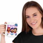 Casa si Gradina - Bucatarie si vesela - Cani si pahare - Cani si cesti - Cana Huntrix Demon Masters Kpop CoolTrend, alba, 330ml - Infinity.ro