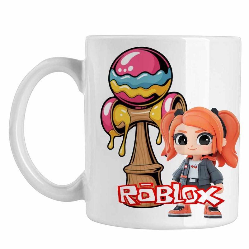 Casa si Gradina - Bucatarie si vesela - Cani si pahare - Cani si cesti - Cana Kendama Roblox Gamer Trial CoolTrend, alba, 330ml - Infinity.ro