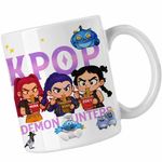 Casa si Gradina - Bucatarie si vesela - Cani si pahare - Cani si cesti - Cana Huntrix Demon Masters Kpop CoolTrend, alba, 330ml - Infinity.ro
