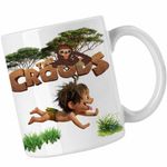 Casa si Gradina - Bucatarie si vesela - Cani si pahare - Cani si cesti - Cana The Croods Bebelus Epoca de Piatra Familia Crood CoolTrend, alba, 330ml - Infinity.ro
