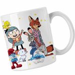 Casa si Gradina - Bucatarie si vesela - Cani si pahare - Cani si cesti - Cana Hilda Zootopia Judy Twig, alba, 330ml - Infinity.ro