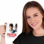 Casa si Gradina - Bucatarie si vesela - Cani si pahare - Cani si cesti - Cana Stranger Things Eleven Jane Hopper CoolTrend, alba, 330ml - Infinity.ro