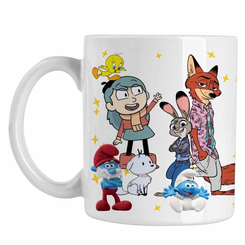 Casa si Gradina - Bucatarie si vesela - Cani si pahare - Cani si cesti - Cana Hilda Zootopia Judy Twig, alba, 330ml - Infinity.ro