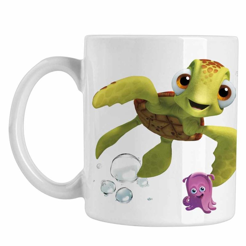 Casa si Gradina - Bucatarie si vesela - Cani si pahare - Cani si cesti - Cana Finding Nemo Broasca Testoasa Squirt Ocean Viata Marina CoolTrend, alba, 330ml - Infinity.ro