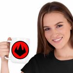 Casa si Gradina - Bucatarie si vesela - Cani si pahare - Cani si cesti - Cana Testoasele Ninja Foot Clan Logo, CoolTrend, alba, 330ml - Infinity.ro