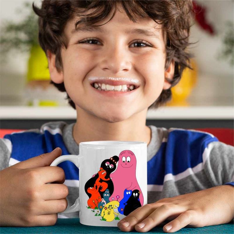Casa si Gradina - Bucatarie si vesela - Cani si pahare - Cani si cesti - Cana Barbapapa Familie Aventuri, CoolTrend, alba, 330ml - Infinity.ro