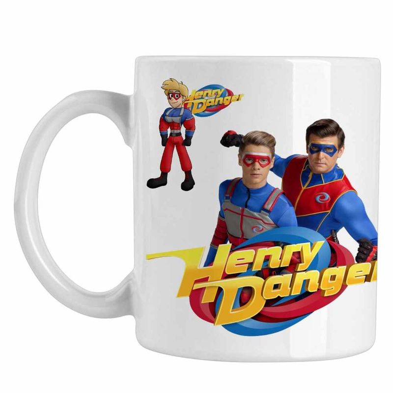 Casa si Gradina - Bucatarie si vesela - Cani si pahare - Cani si cesti - Cana Henry Danger Super Puteri, CoolTrend, alba, 330ml - Infinity.ro