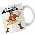 Casa si Gradina - Bucatarie si vesela - Cani si pahare - Cani si cesti - Cana Avatar Legenda lui Aang Airbender Calugar Shaolin, alba, 330ml - Infinity.ro