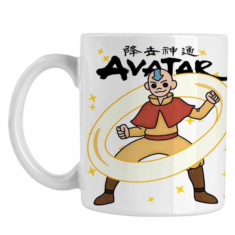 Casa si Gradina - Bucatarie si vesela - Cani si pahare - Cani si cesti - Cana Avatar Legenda lui Aang Airbender Calugar Shaolin, alba, 330ml - Infinity.ro
