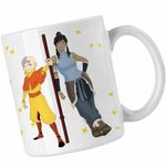 Casa si Gradina - Bucatarie si vesela - Cani si pahare - Cani si cesti - Cana Avatar Aang Korra Last Airbender Shaolin Monk, alba, 330ml - Infinity.ro