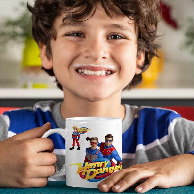 Casa si Gradina - Bucatarie si vesela - Cani si pahare - Cani si cesti - Cana Henry Danger Super Puteri, CoolTrend, alba, 330ml - Infinity.ro